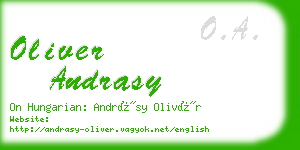 oliver andrasy business card